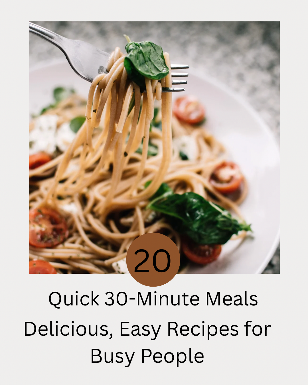 Quick 30-Minute Meal Cookbook