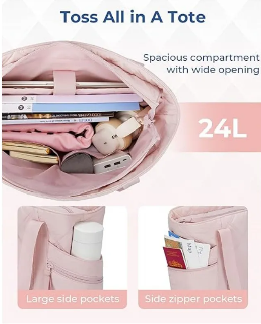 Chic Zip & Strap Women's Tote