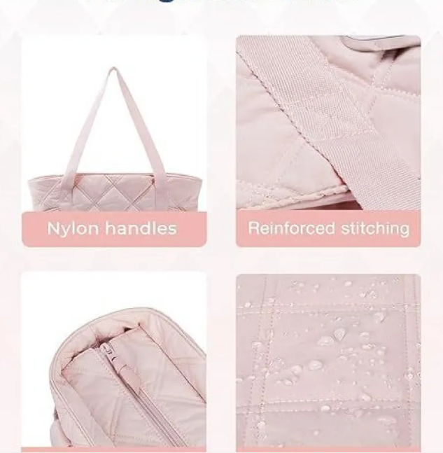 Chic Zip & Strap Women's Tote