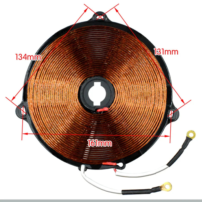 Induction Cooker Coil Cooking Component Heating 1800W-2100W 220V Universal Panel Copper Plated Coils Safe Part