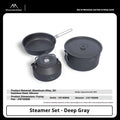 Camping Cooking Kit for 3-4 People | Includes pot, frying pan and kettle | Lightweight and portable, ideal for camping.