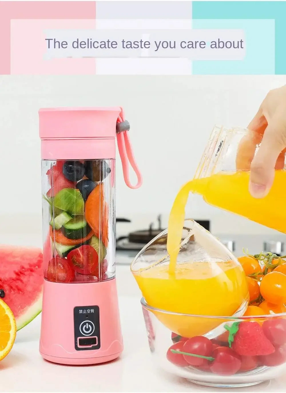 Mini Electric Juicer USB Charging Smoothie Milkshake Maker Automatic Fresh Squeezer Fruit Portable Orange Lemon Kitchen Blender