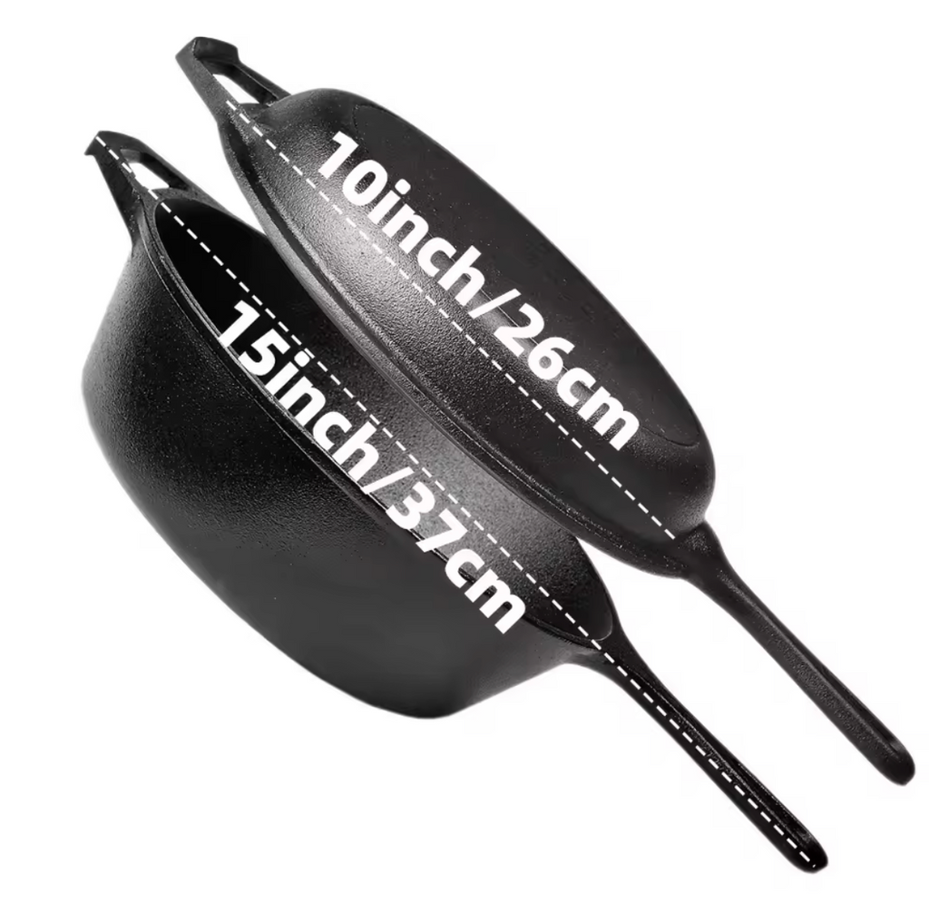 3PCS Cast Iron Skillet Set
