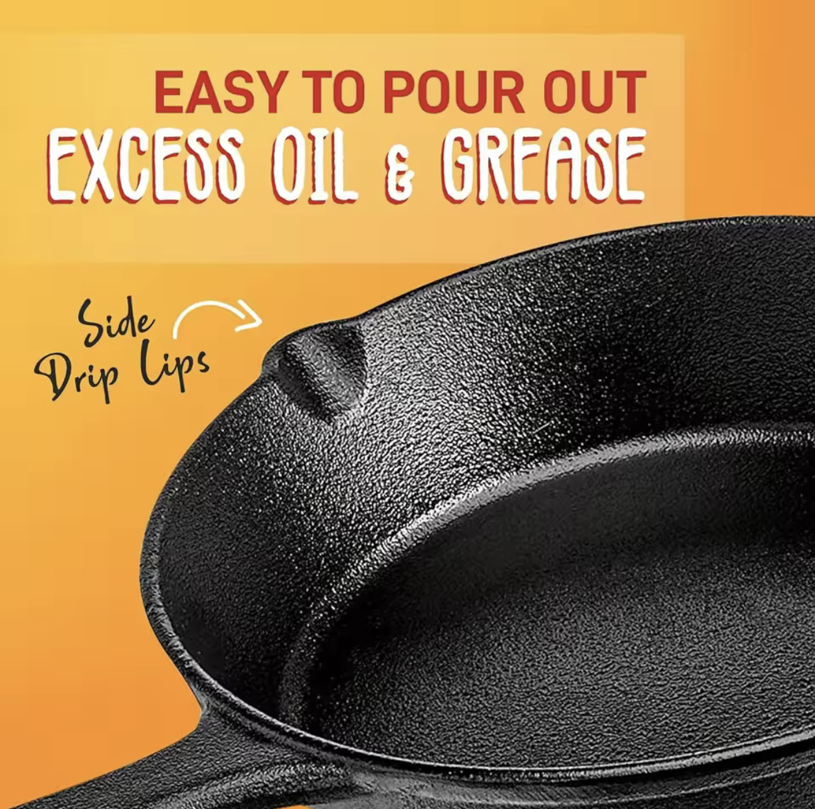3PCS Cast Iron Skillet Set