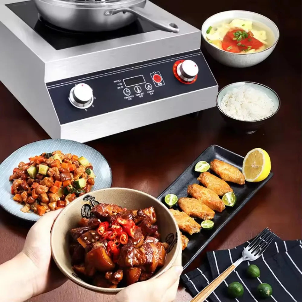 Commercial Cooking Robot Machine  All-in-One Kitchen Cooker with Blender, Multifunctional, Fast Heat, Easy Clean, for Restaurant